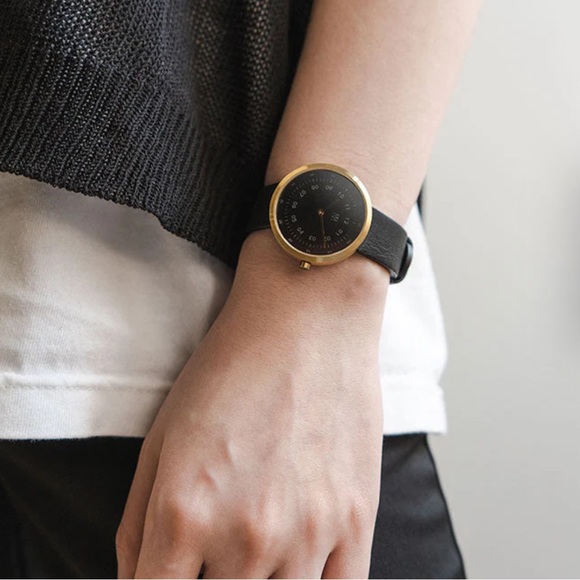 Maven Black Watch with Brass Detail - Picture 3 of 8